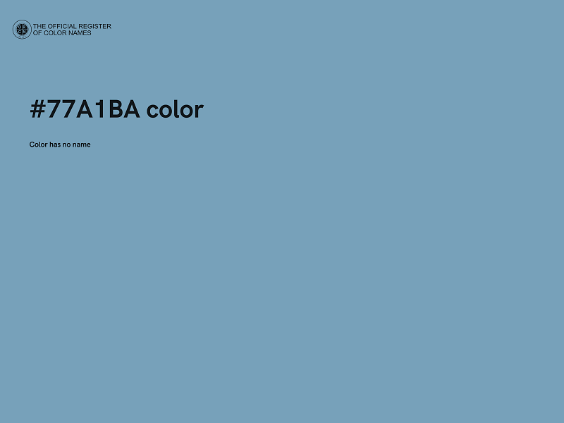 #77A1BA color image