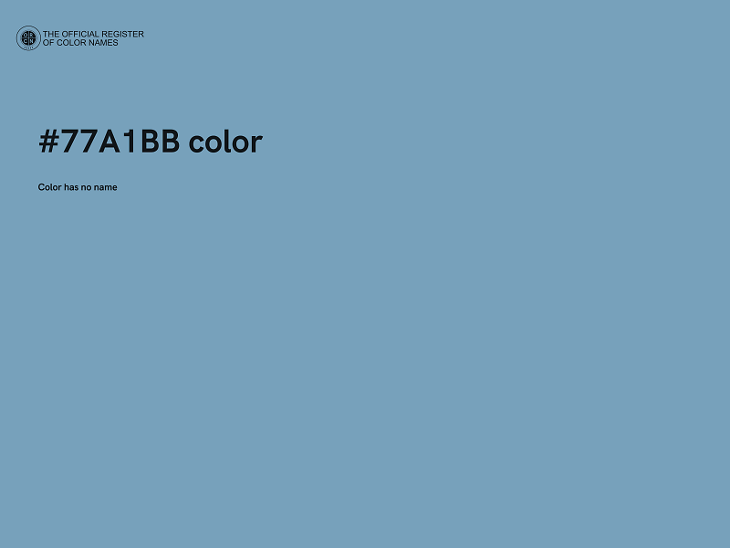 #77A1BB color image