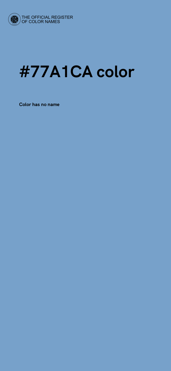 #77A1CA color image