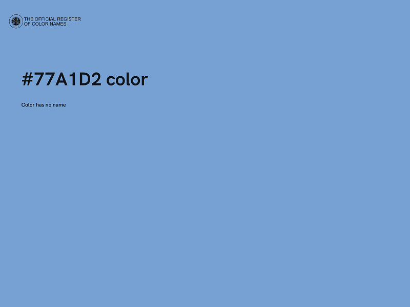 #77A1D2 color image