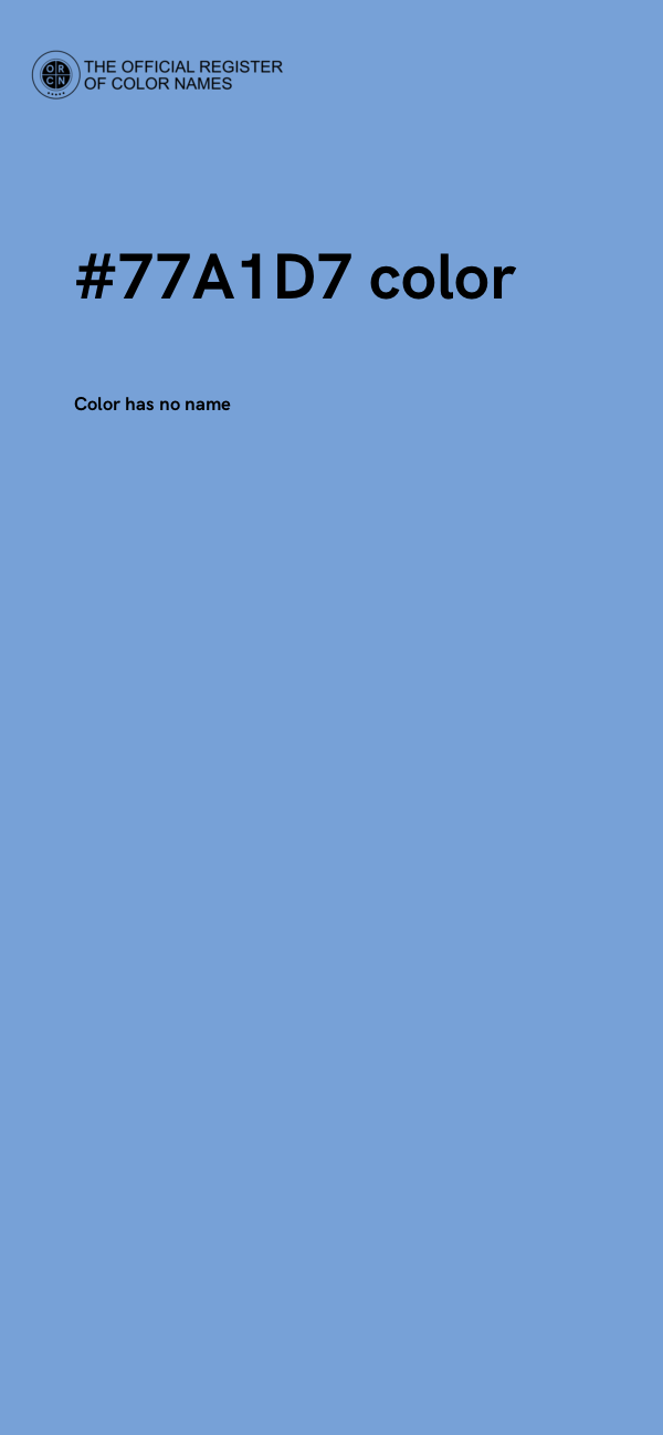 #77A1D7 color image