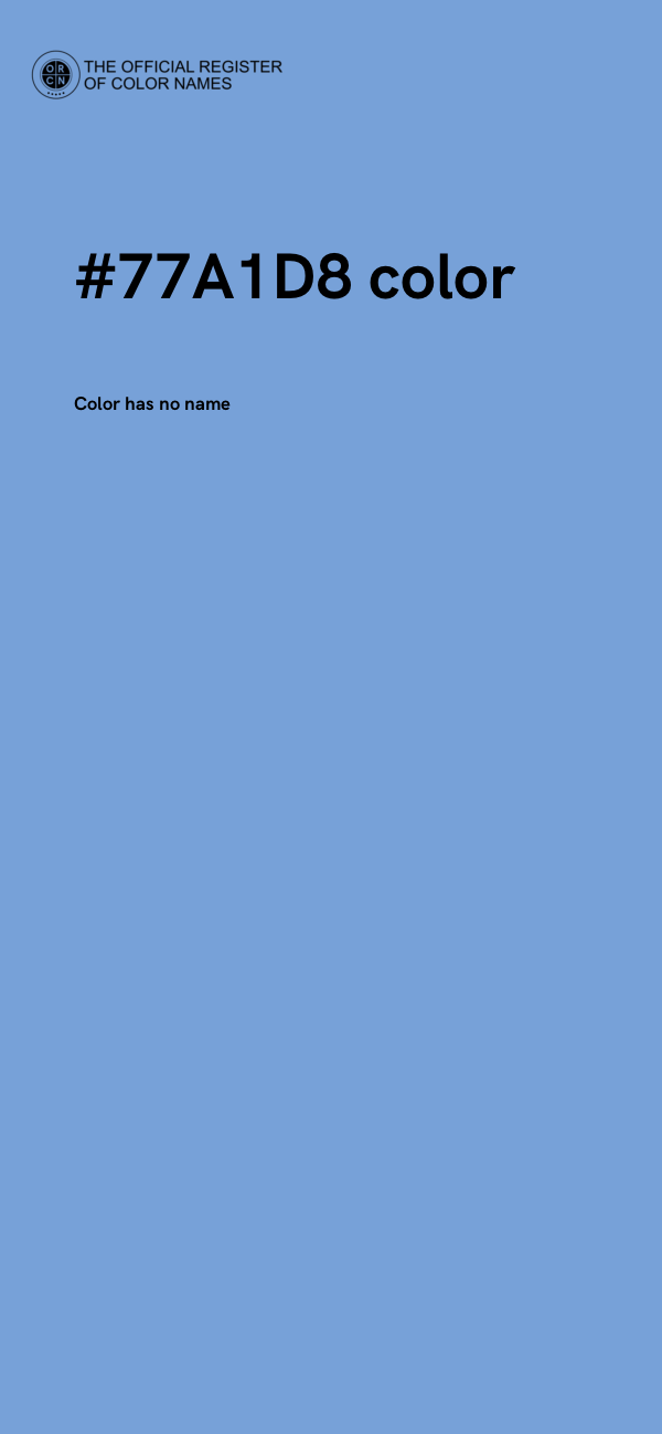 #77A1D8 color image