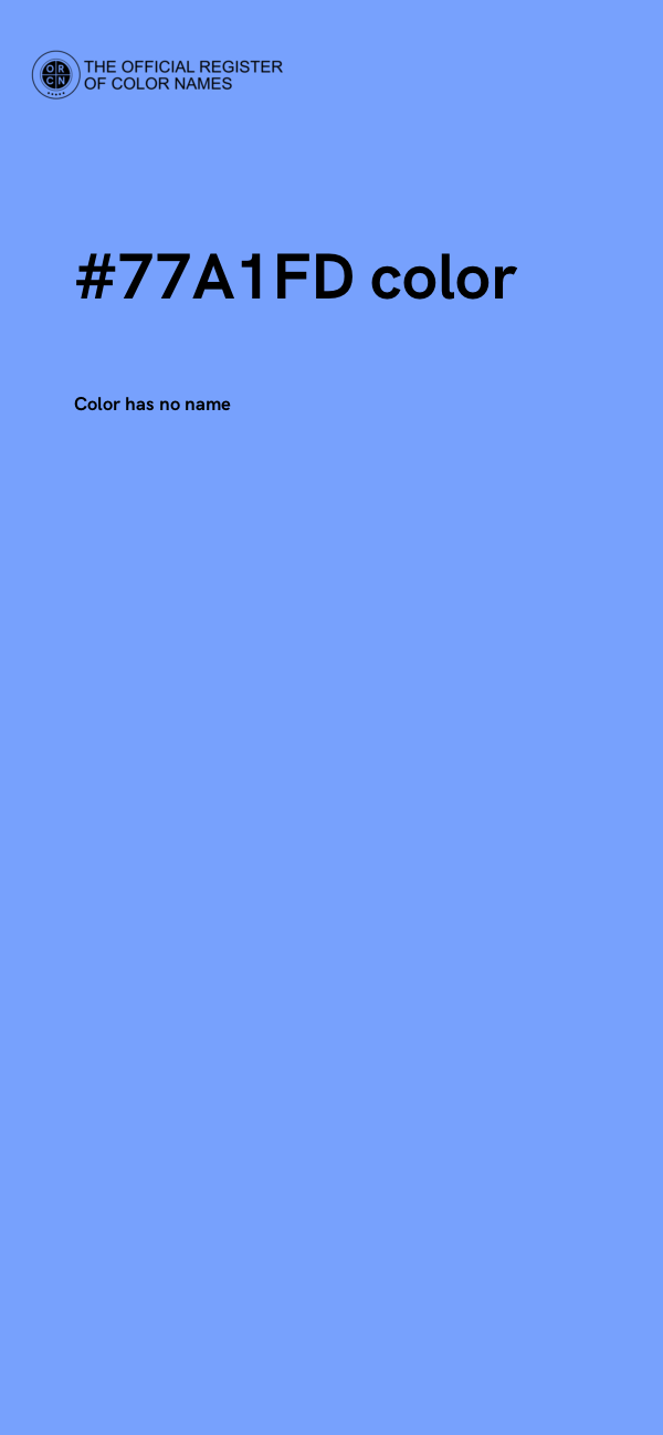 #77A1FD color image