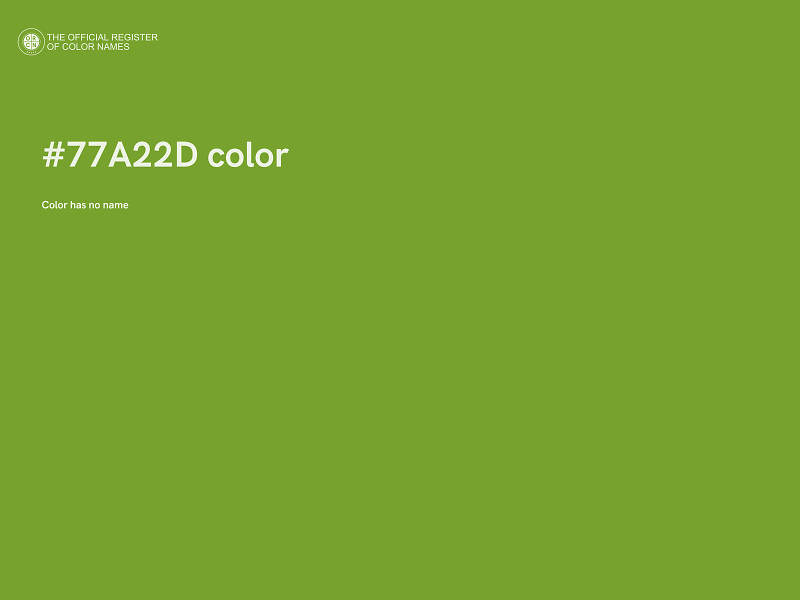 #77A22D color image