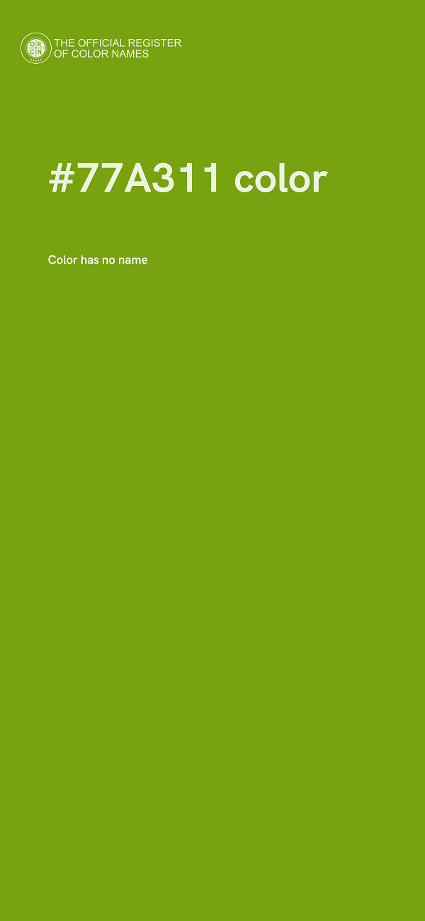 #77A311 color image