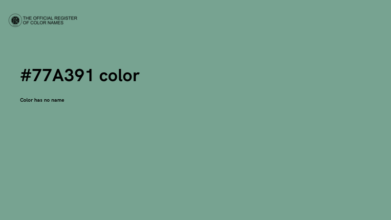 #77A391 color image