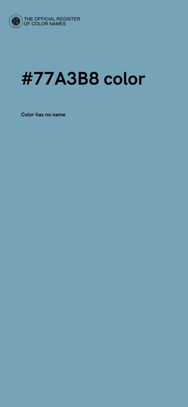 #77A3B8 color image