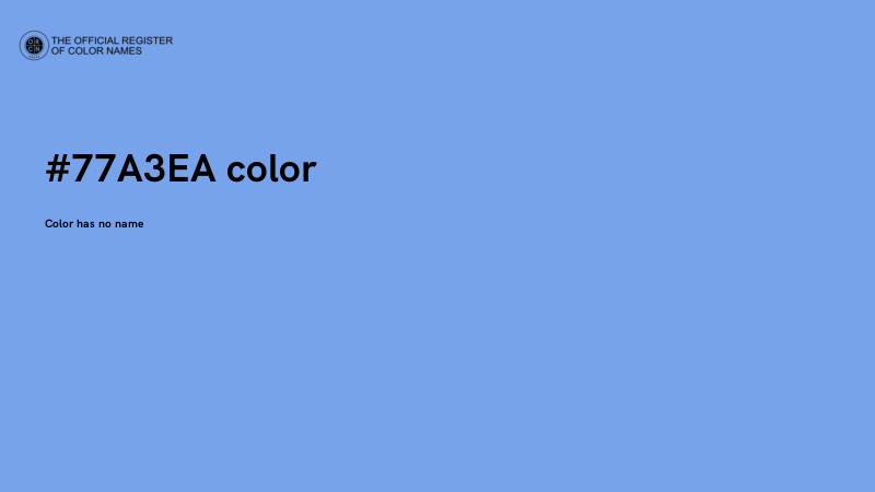 #77A3EA color image
