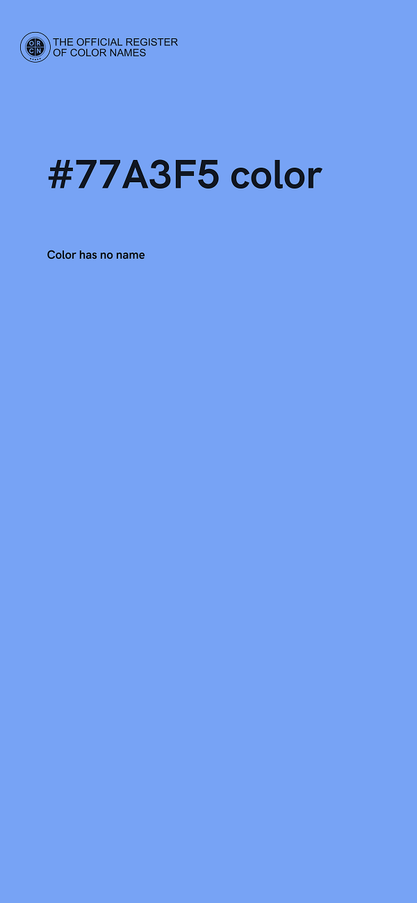 #77A3F5 color image