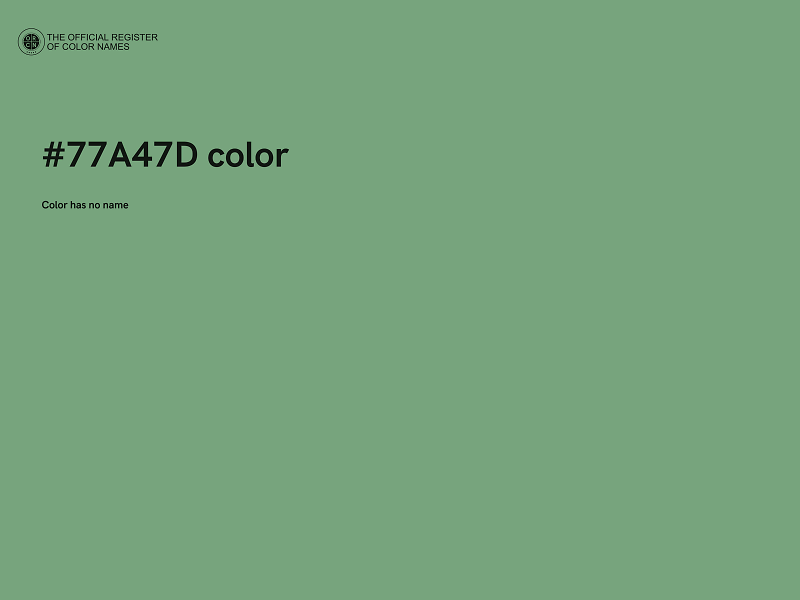 #77A47D color image