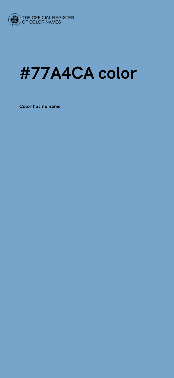 #77A4CA color image