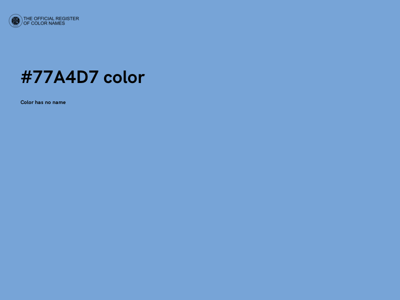 #77A4D7 color image