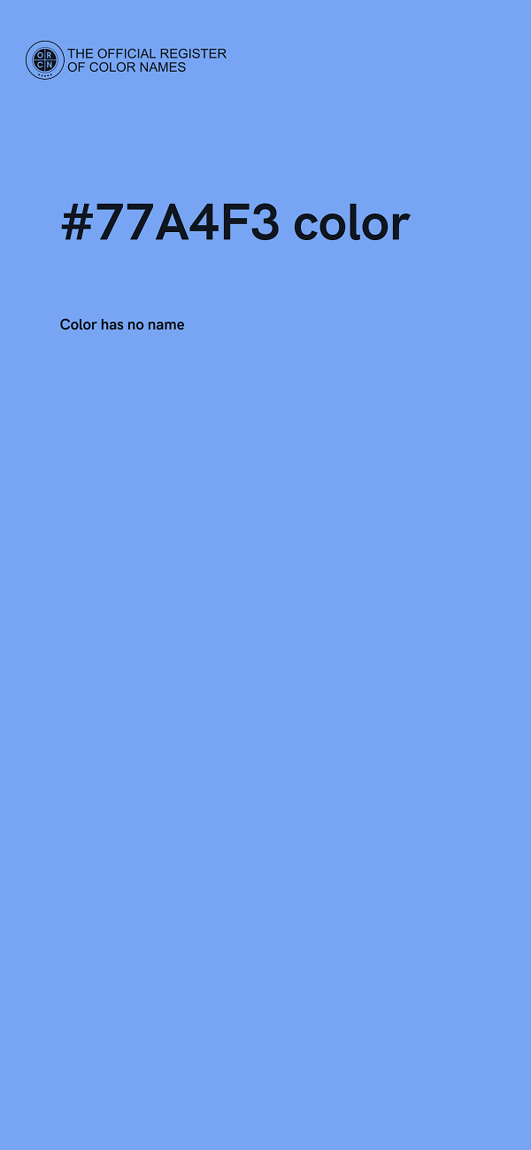 #77A4F3 color image
