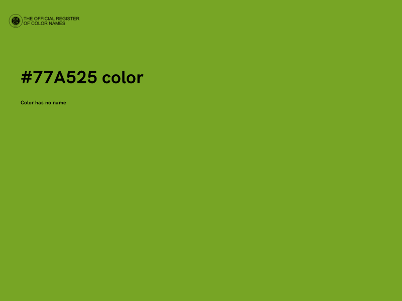 #77A525 color image
