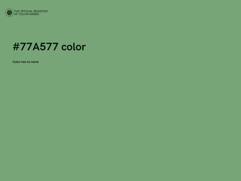 #77A577 color image