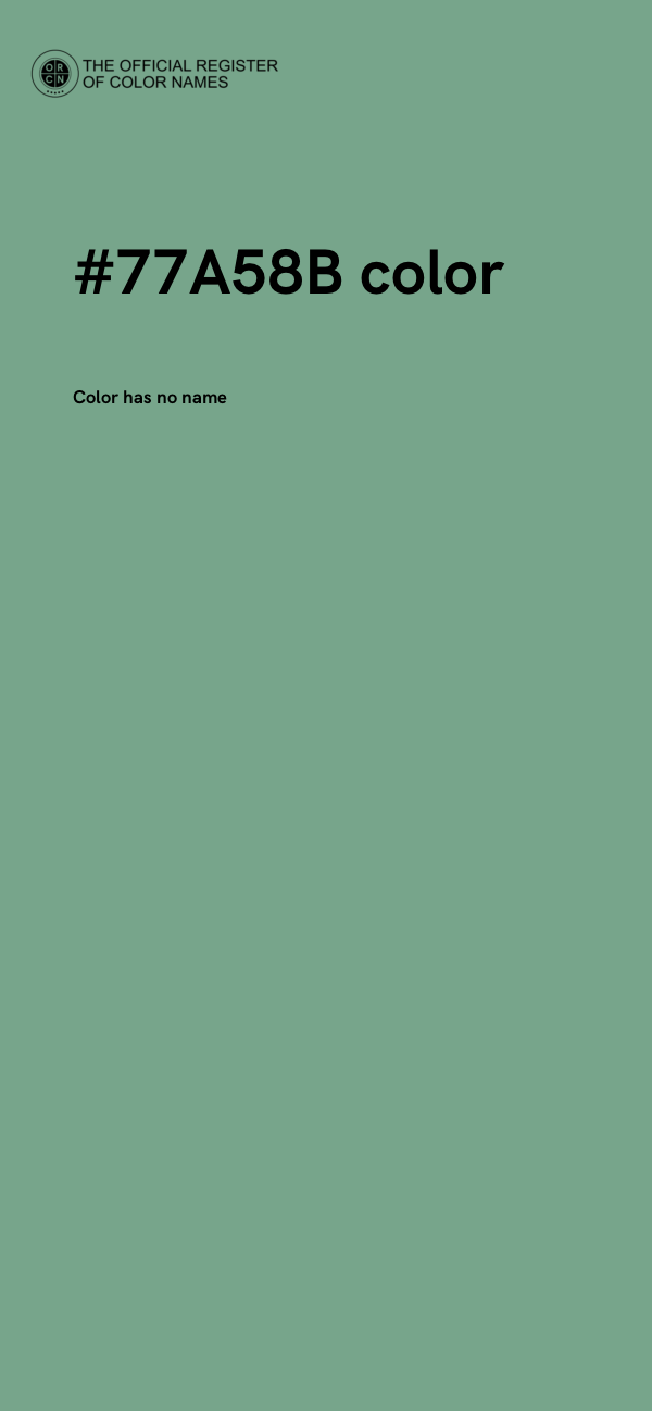 #77A58B color image