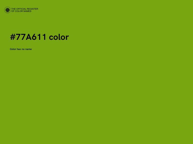 #77A611 color image
