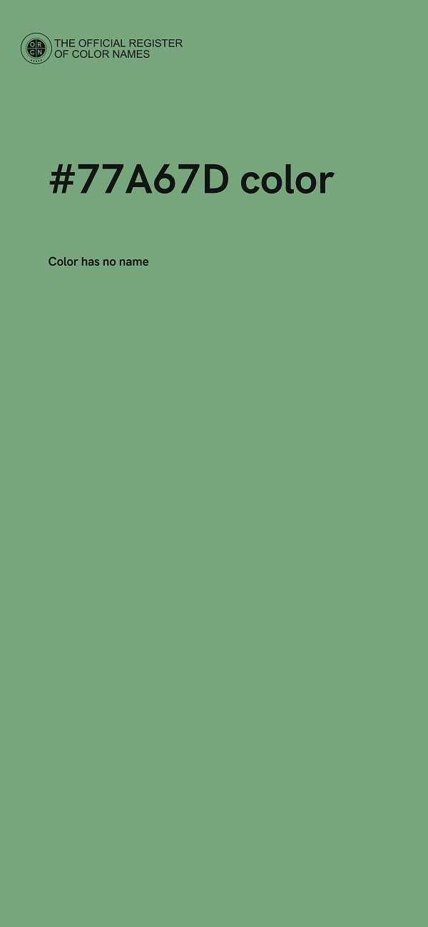 #77A67D color image