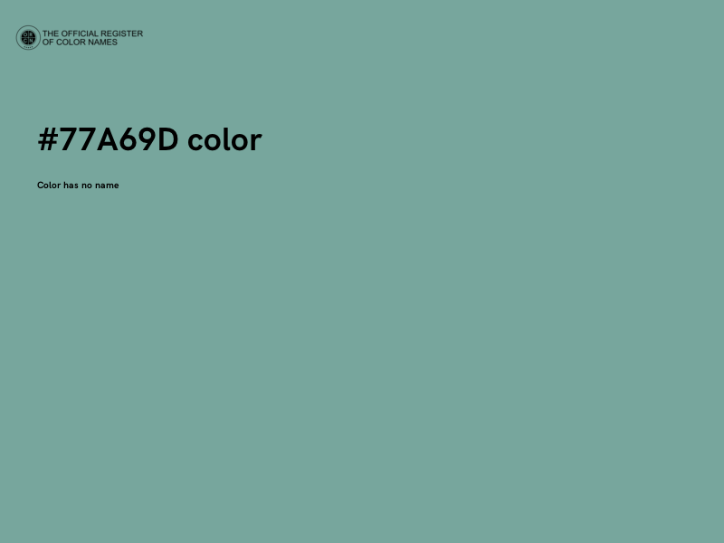 #77A69D color image