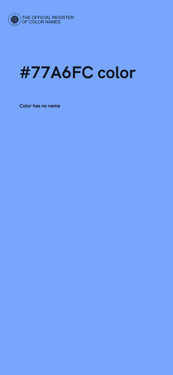 #77A6FC color image