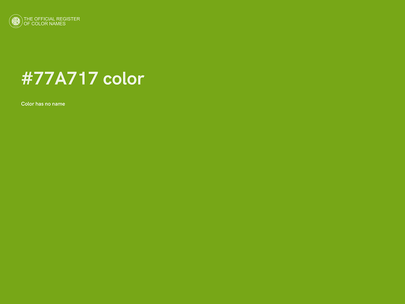 #77A717 color image