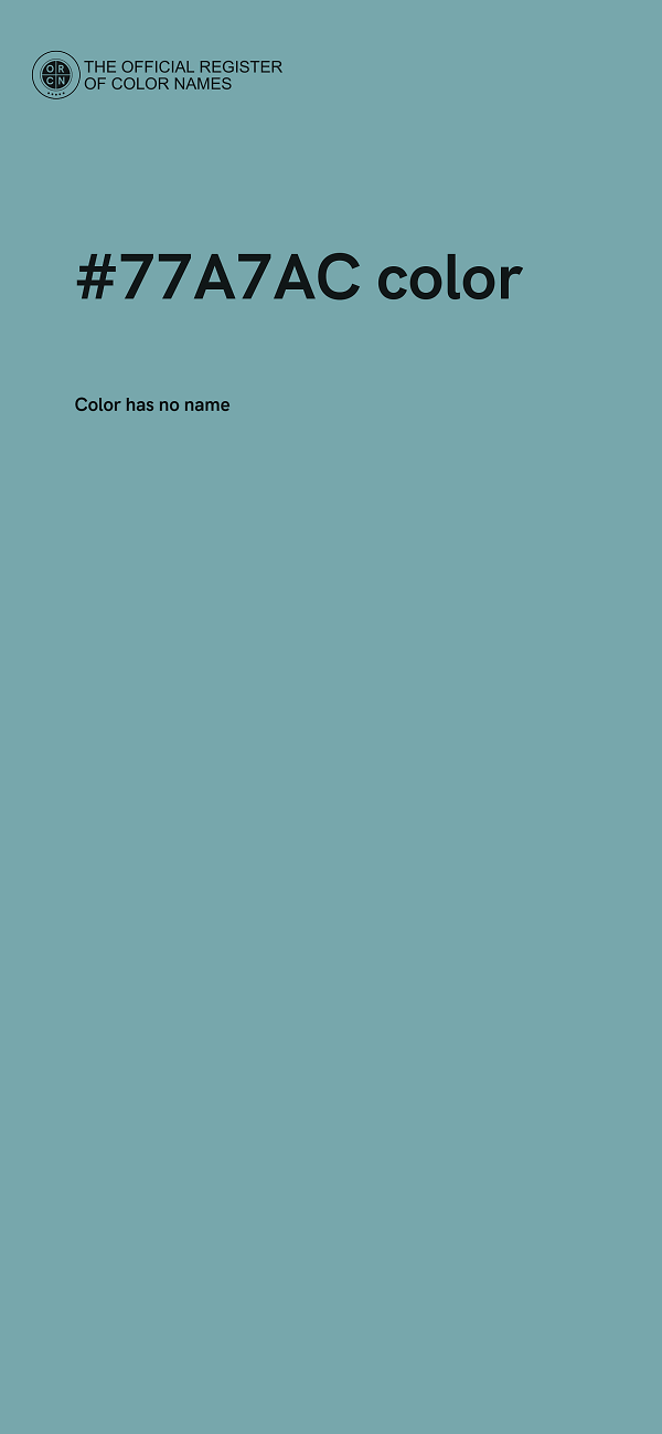 #77A7AC color image