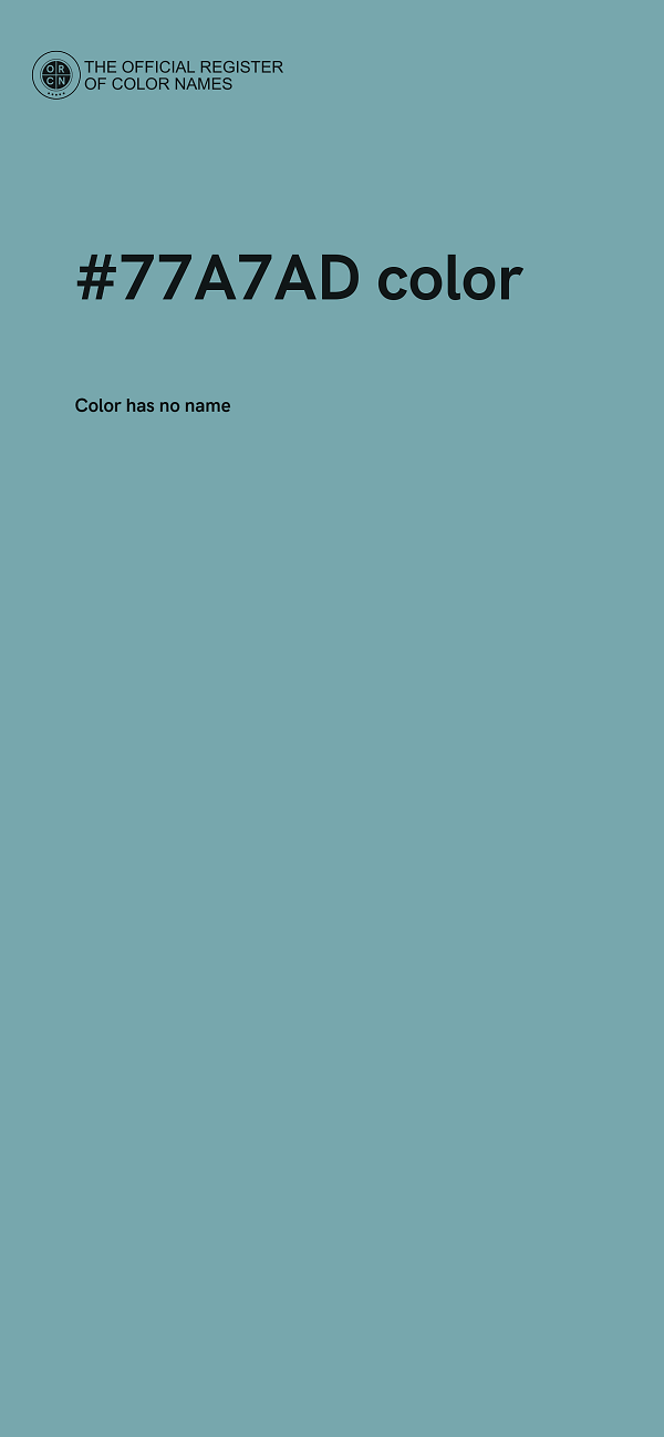 #77A7AD color image