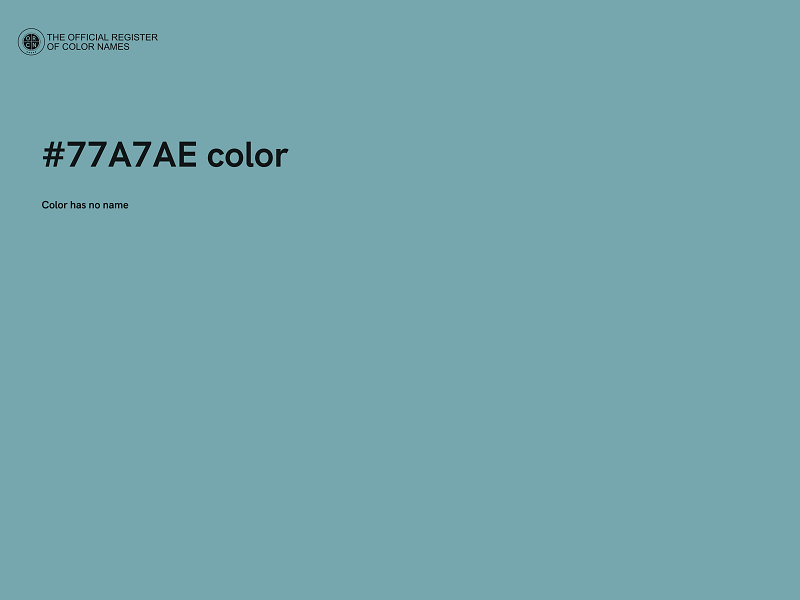#77A7AE color image
