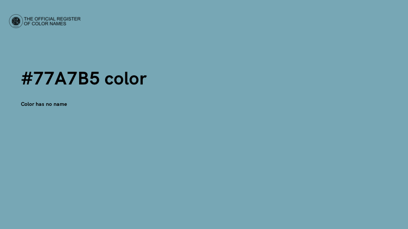 #77A7B5 color image