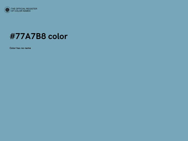 #77A7B8 color image