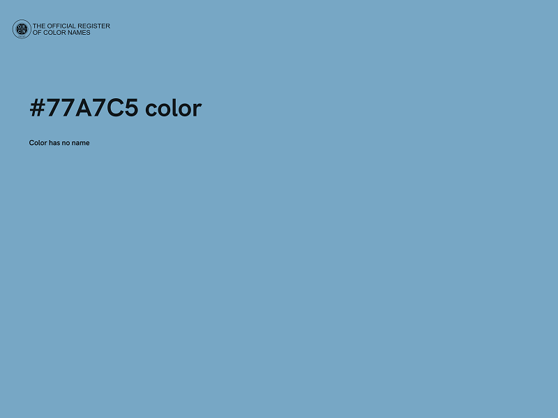 #77A7C5 color image
