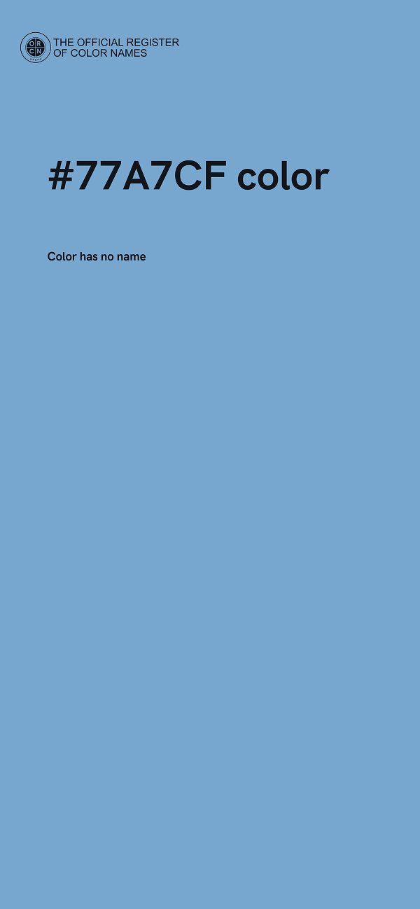 #77A7CF color image