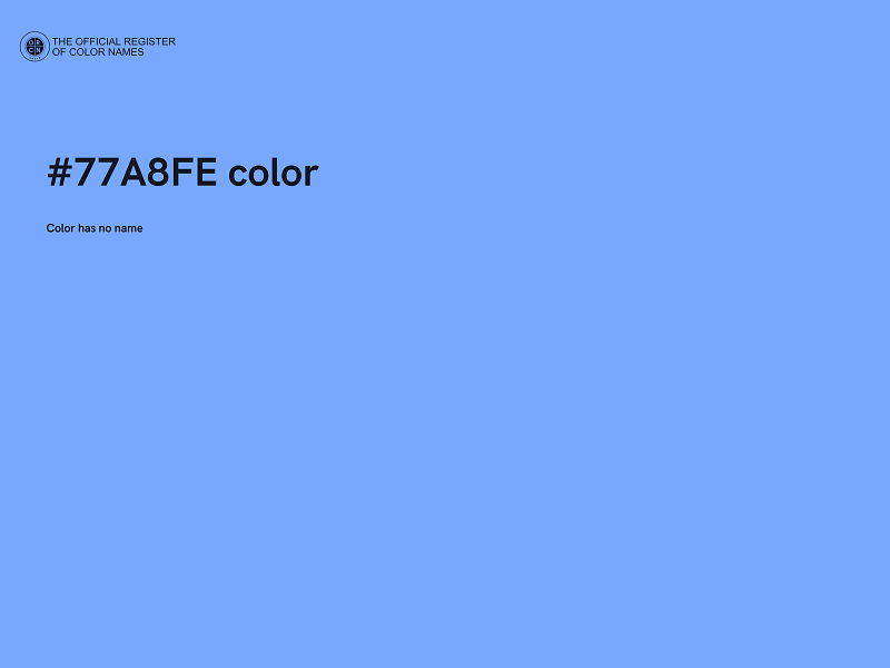 #77A8FE color image