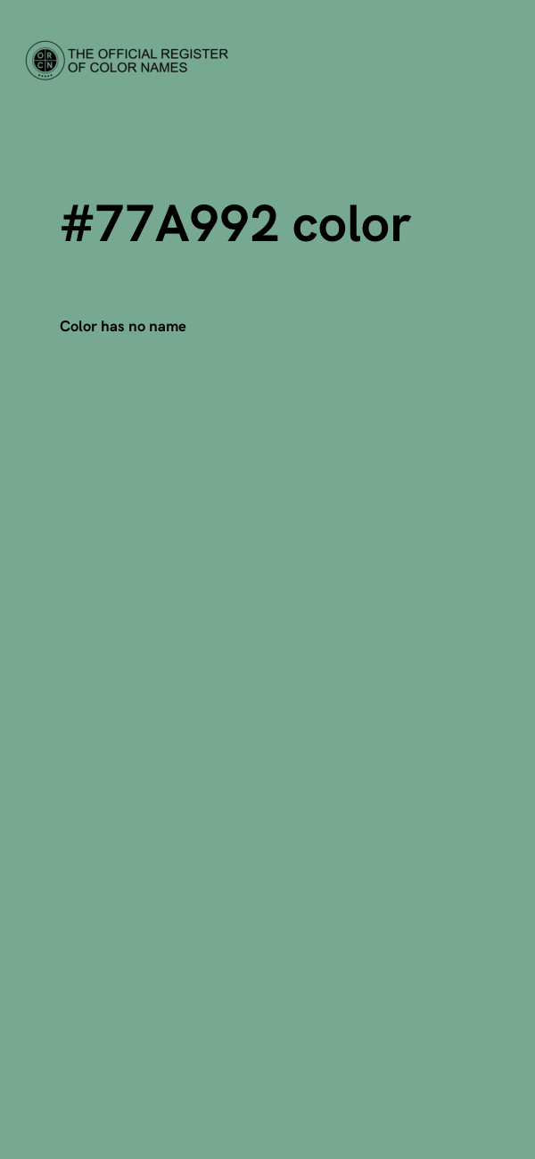#77A992 color image