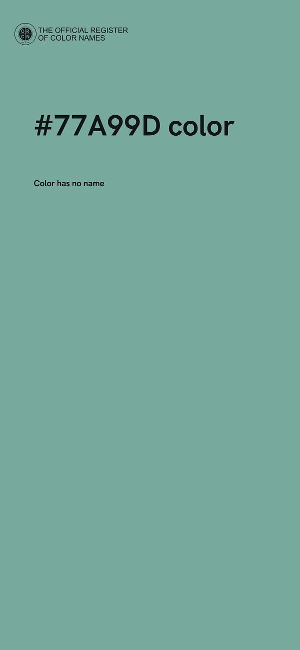 #77A99D color image