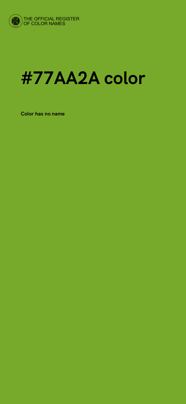#77AA2A color image