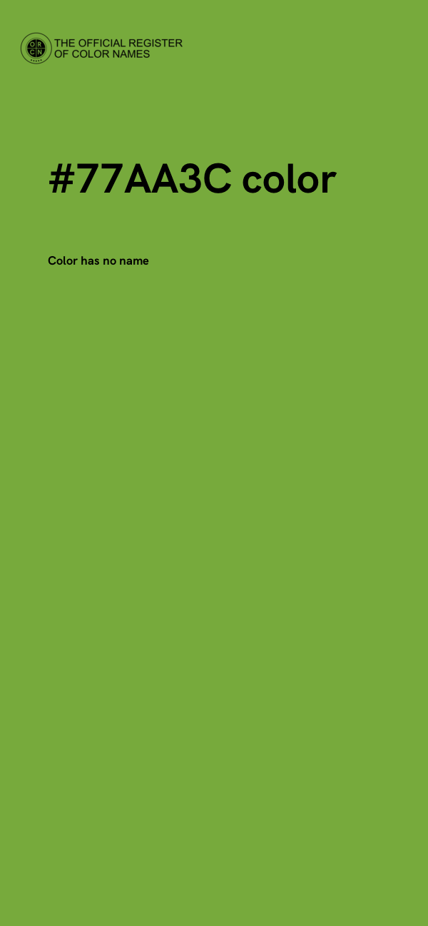 #77AA3C color image