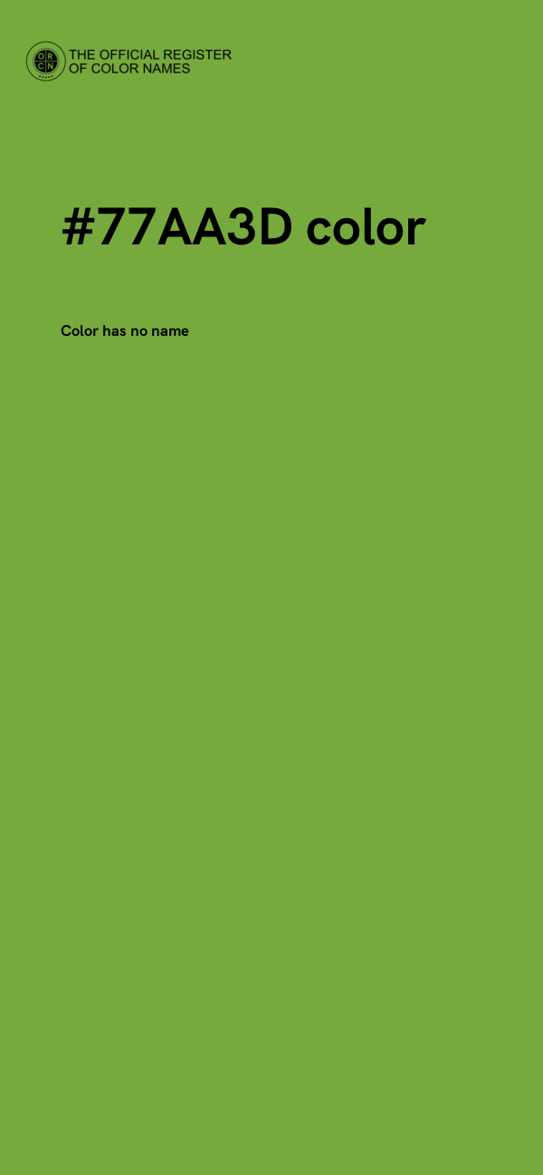 #77AA3D color image