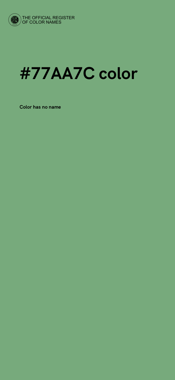 #77AA7C color image