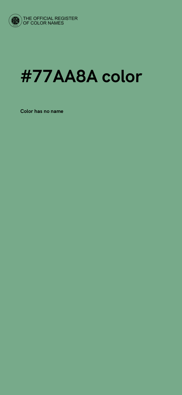 #77AA8A color image