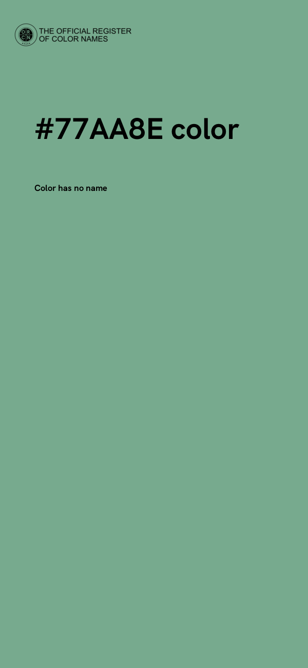 #77AA8E color image