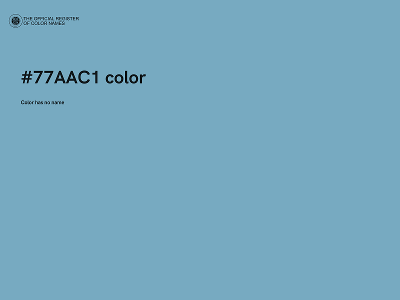 #77AAC1 color image