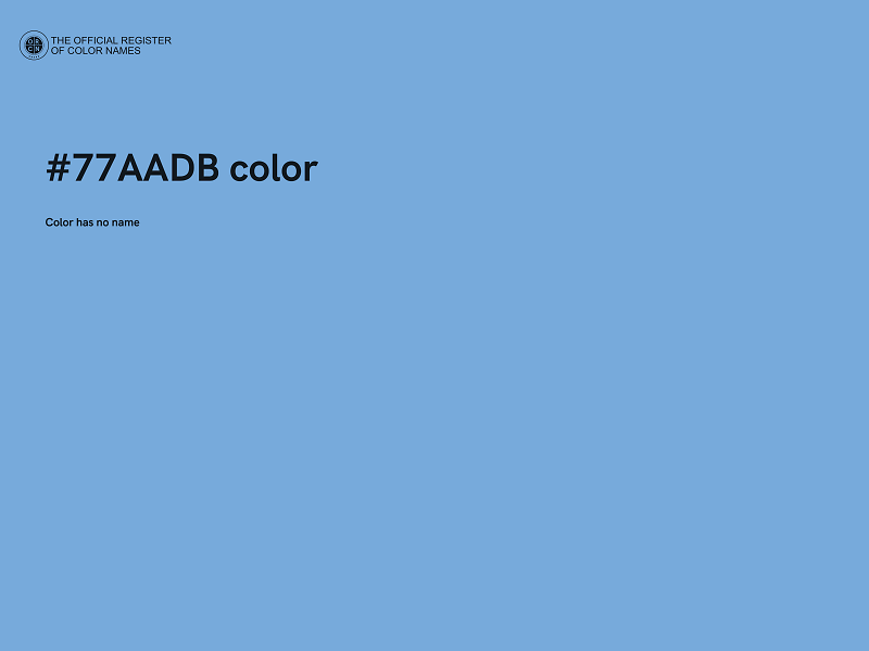 #77AADB color image