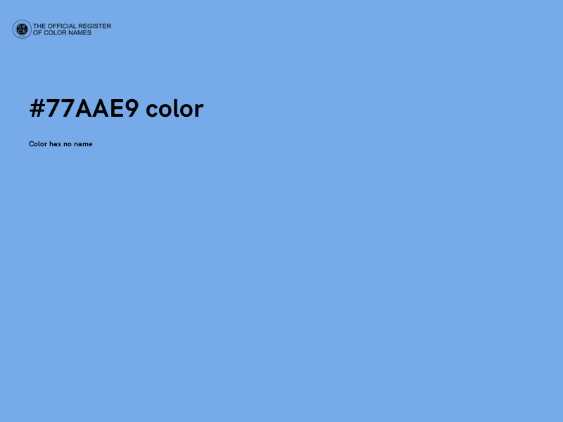 #77AAE9 color image