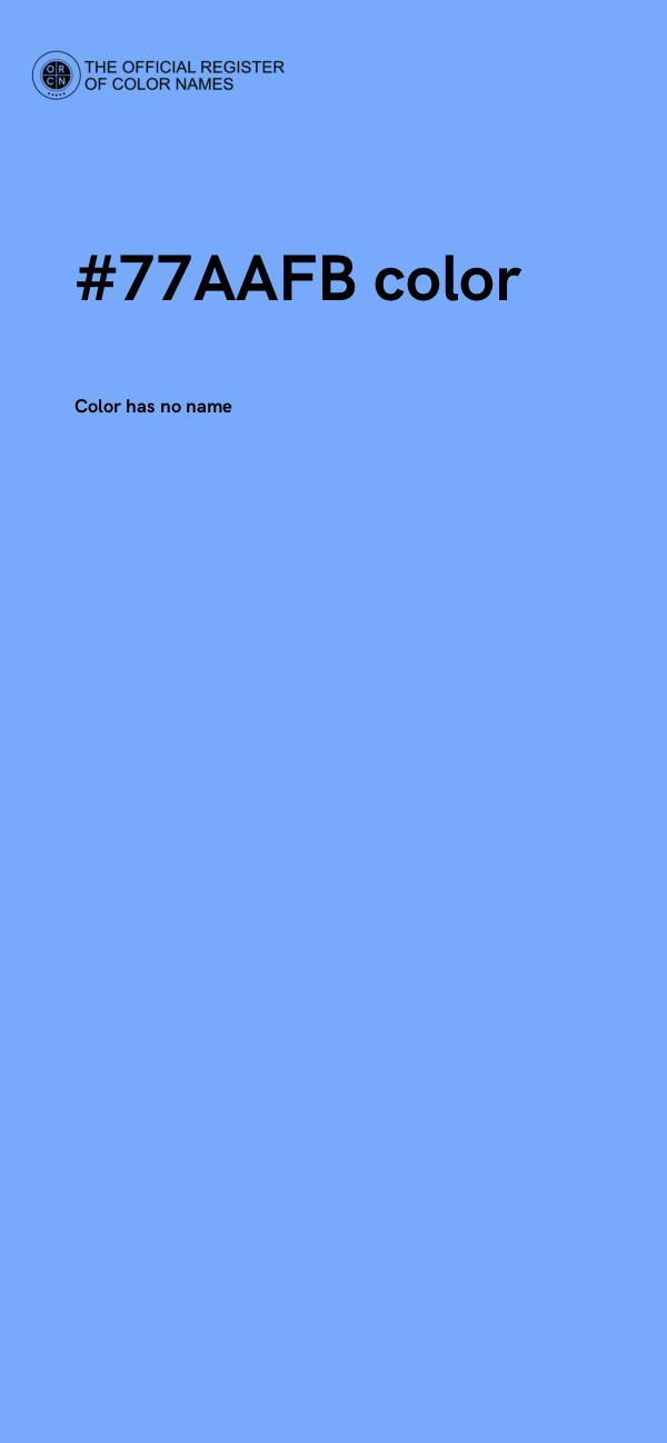 #77AAFB color image