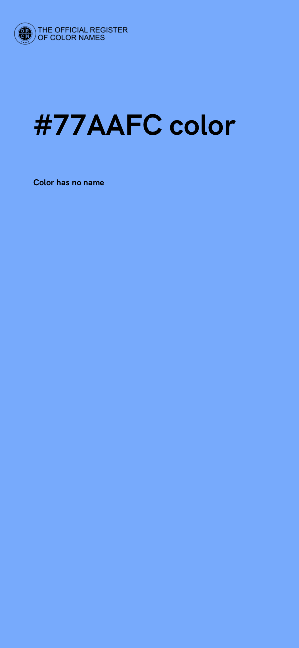 #77AAFC color image
