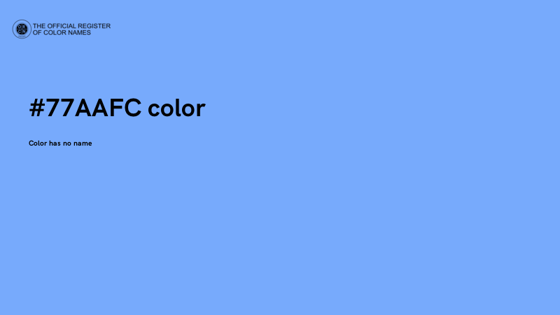 #77AAFC color image
