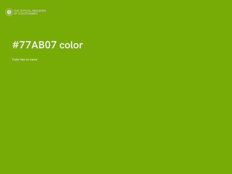 #77AB07 color image