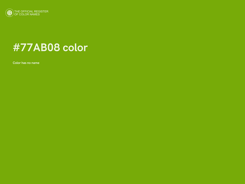 #77AB08 color image
