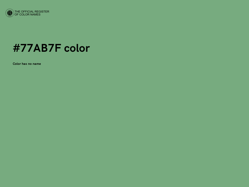 #77AB7F color image